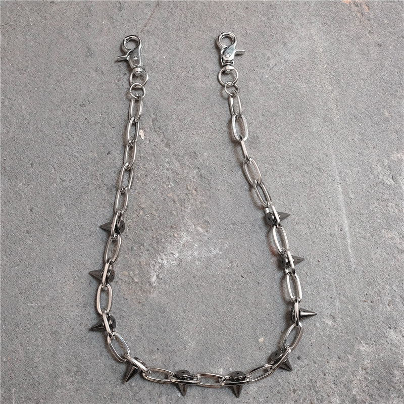 Chrome Hearts Rivet waist chain punk cool pants chain