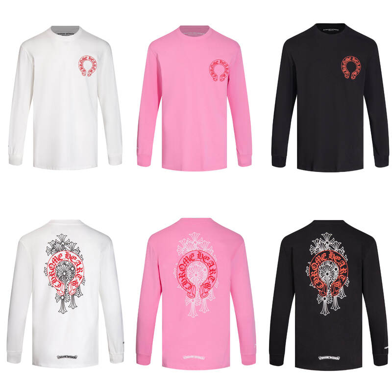 CHROME-HEARTS Men's Long-Sleeve T-shirt Sweatshirt K8006