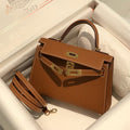 HERMES KELLY MINI 20 GOLDEN BROWN EPSOM GOLD HARDWARE