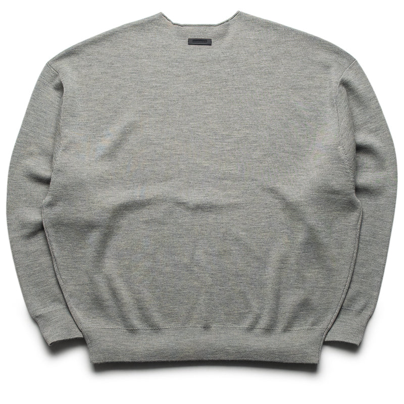 Fear Of God Essentials Merino L/S Crewneck Sweater - Concrete Heather