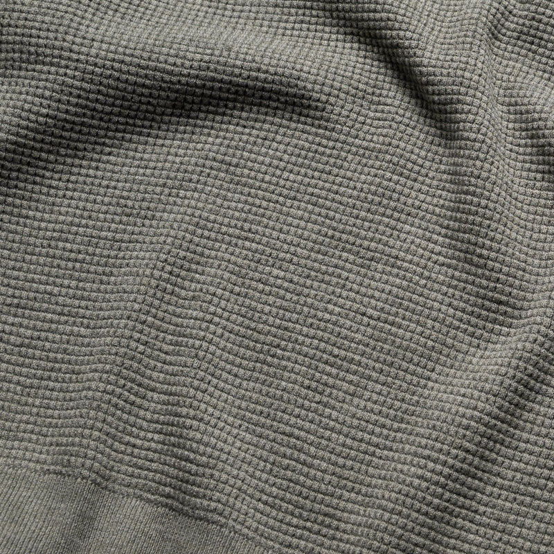 Fear Of God Essentials Waffle L/S Crewneck Sweater - Concrete Heather