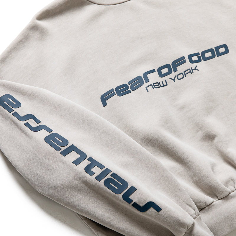 Fear Of God Essentials New York Heavy Fleece Cropped Sweatshirt - Smoke Grey