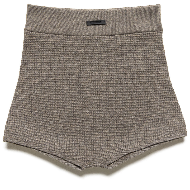 Women's Fear Of God Essentials Waffle Boy Short - Homestead Heather