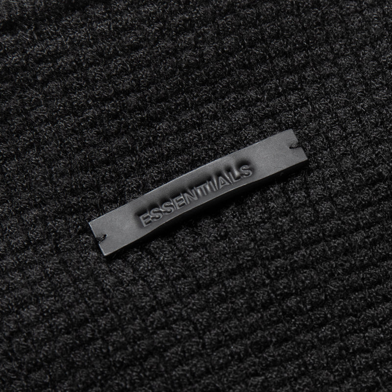 Women's Fear Of God Essentials Waffle L/S Top - Vintage Black