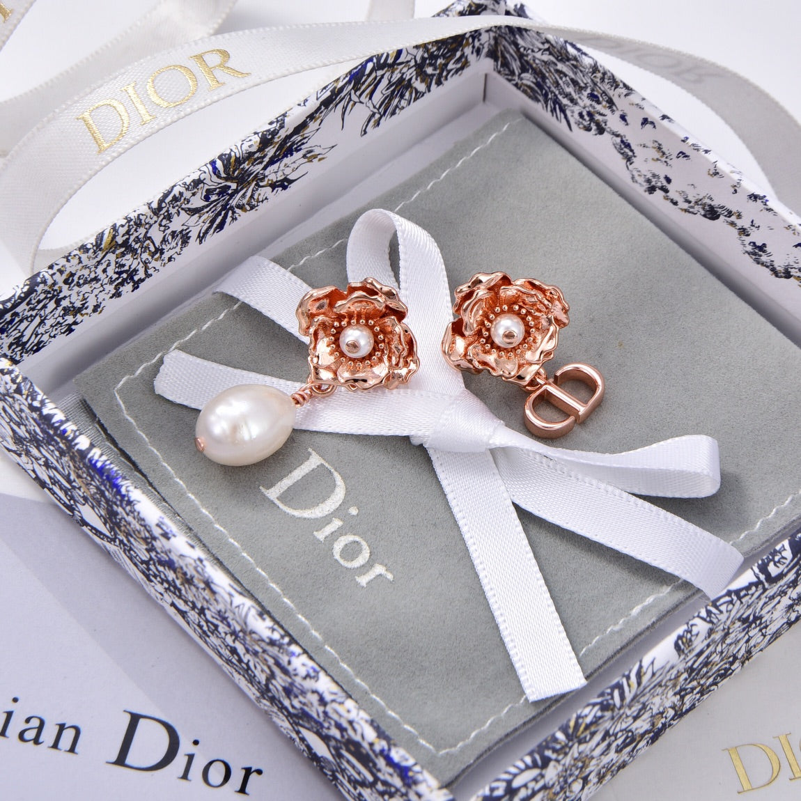 18K Dior D-Millefiori Earrings