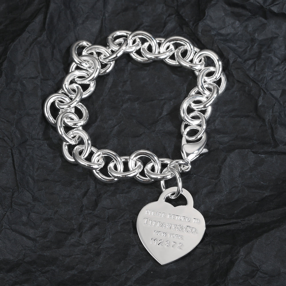18K Tiffany Heart Tag Bracelet