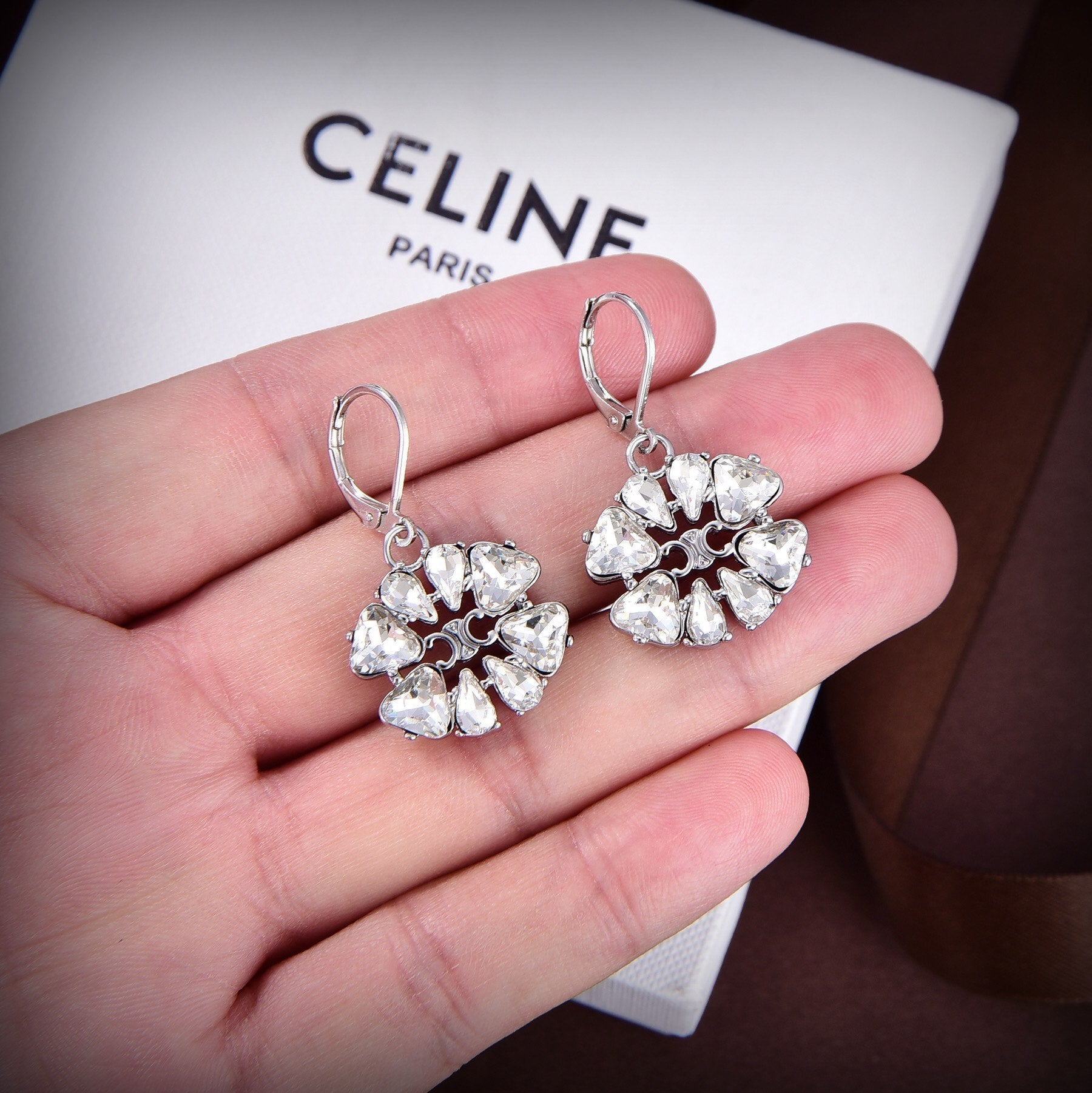 18K Celine Daisy Earrings