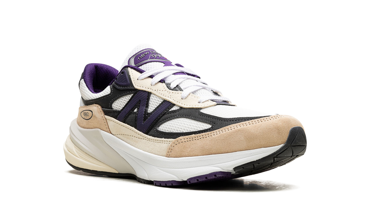 990v6 "Made In USA - Teddy Santis White Black Plum" U990WB6